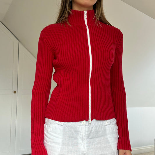 Full zip knit