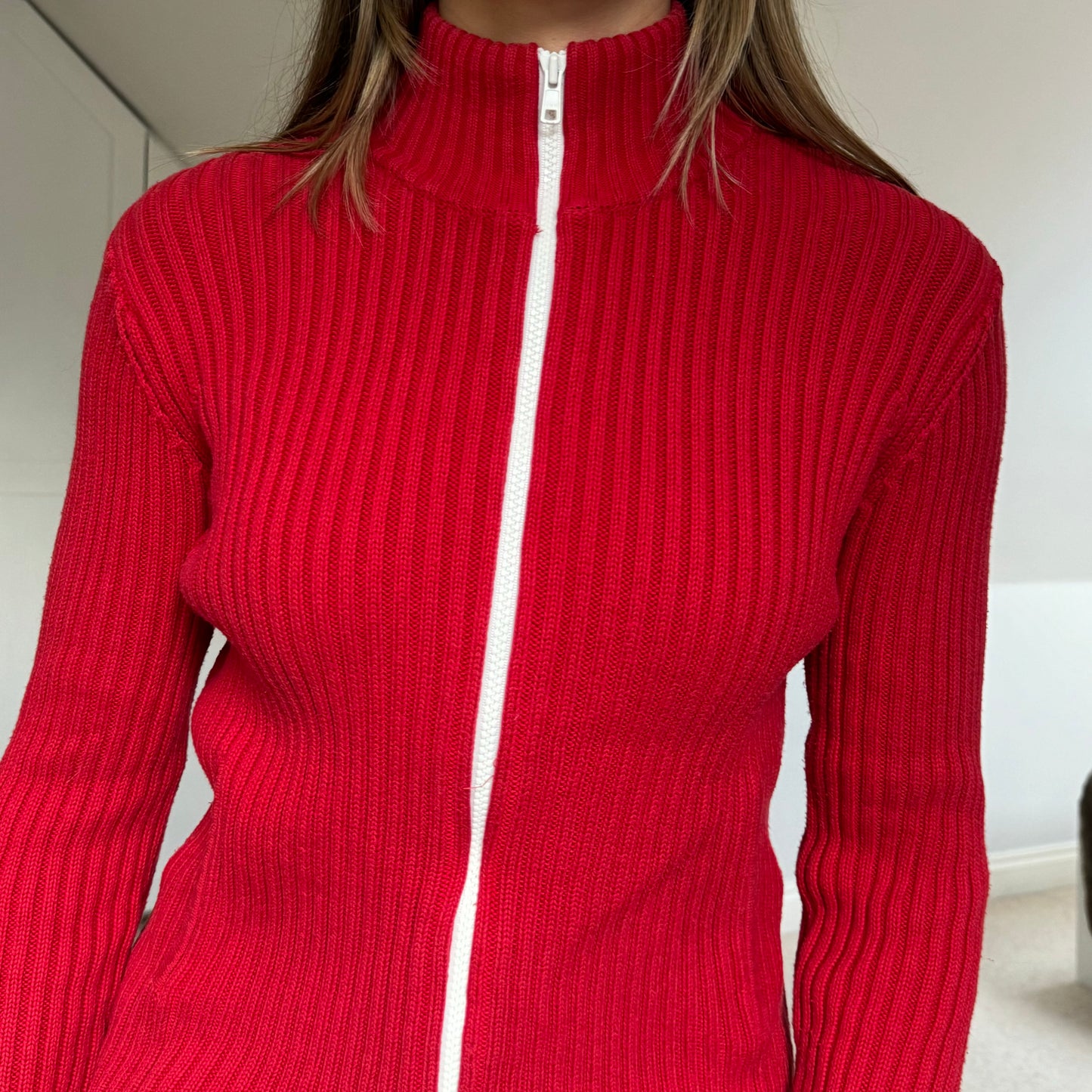 Full zip knit