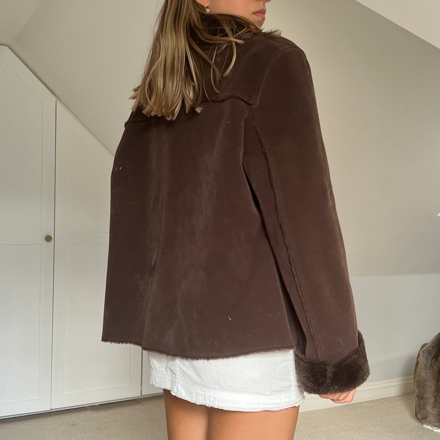 Faux fur Suede Jacket